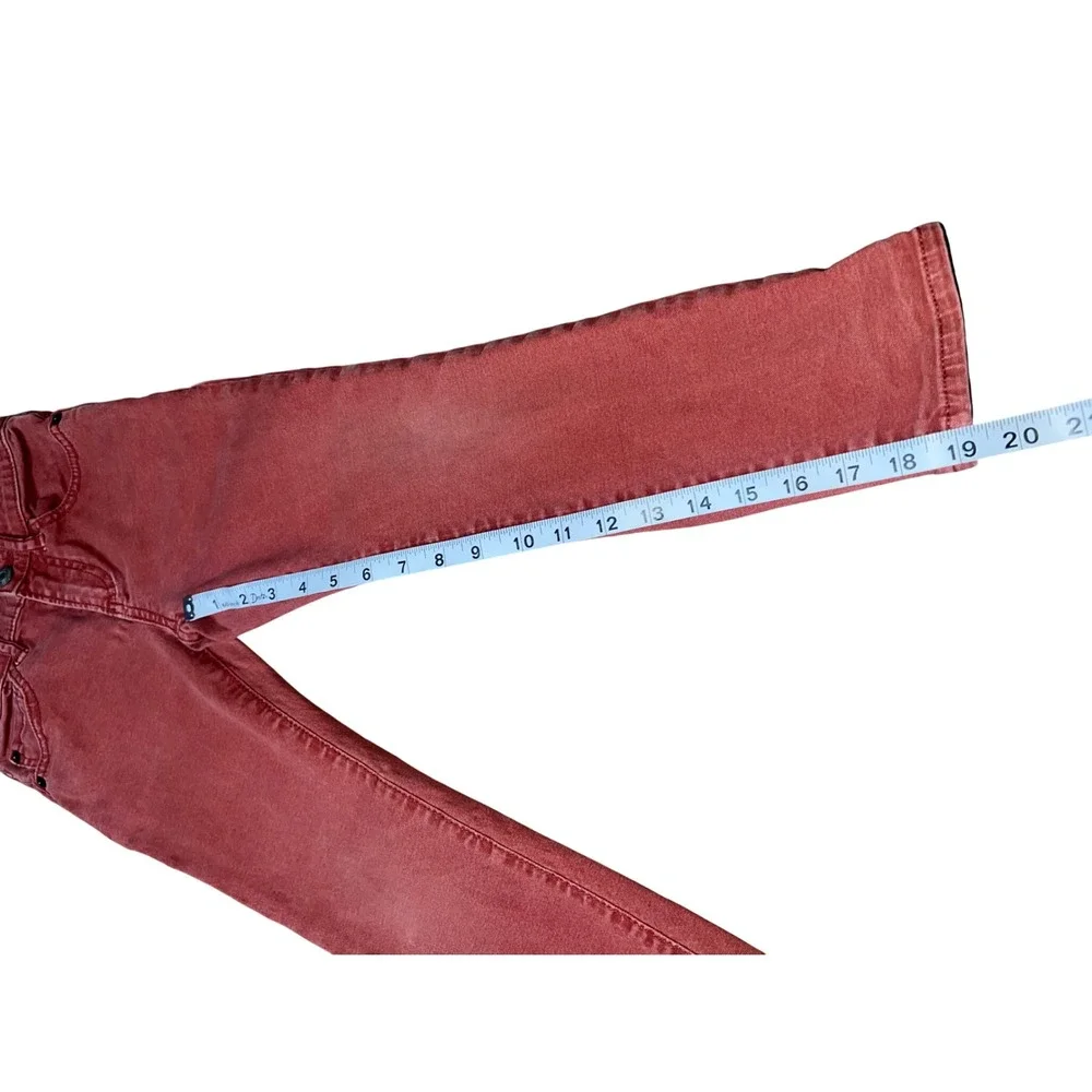 Gap Kids Boys Regular Stretch Slim Denim Jeans Terracotta Red Size 6